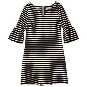 Elizabeth McKay De Jour Dress in Navy Striped Sz 6 Nautical Prep Resortwear